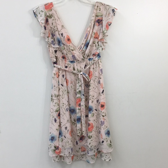 Jessica Simpson Dresses & Skirts - Jessica Simpson Maternity V-Neck Floral Flowy Dress Size S EXCELLENT Condition